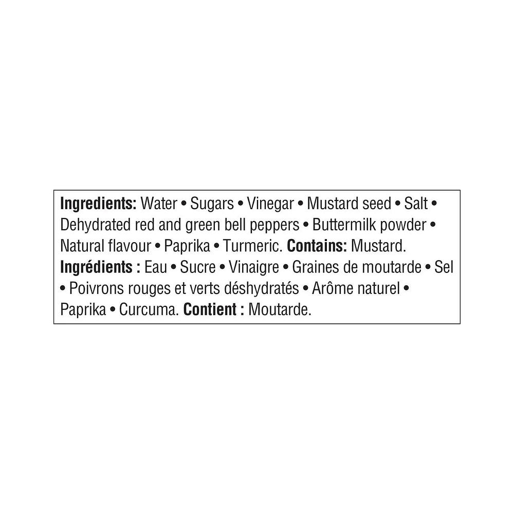 Great Value Sweet and Hot Prepared Mustard, 325 mL