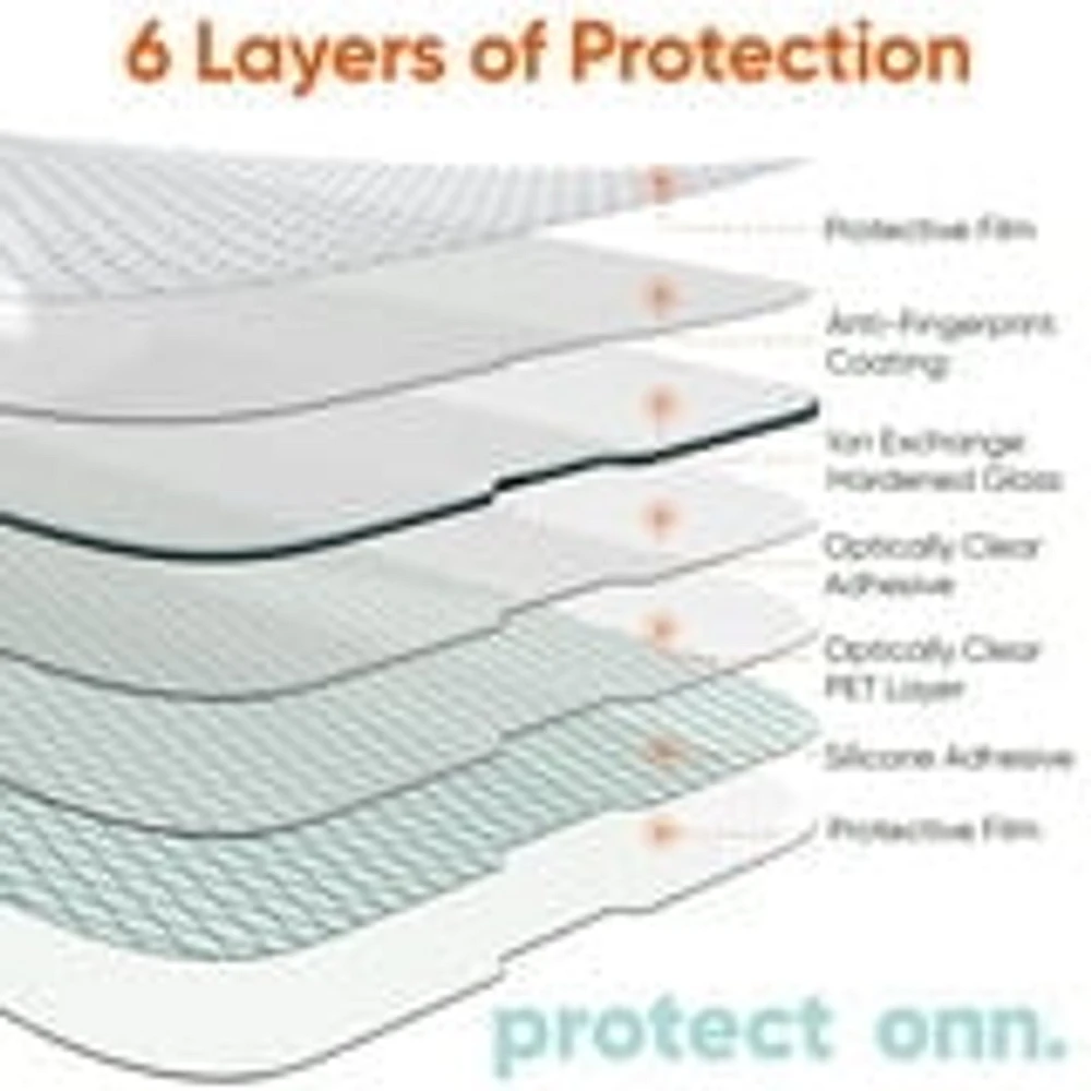 Protecteur d’écran intimité en verre Corning onn. pour iPhone 14 Pro Plateau facilitant l’alignement
