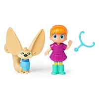 Vida la Véto, Coffret Diagnostic avec figurines articulées Vida et Kipp et stéthoscope amovible, jouets pour filles et garçons à partir de 3 ans