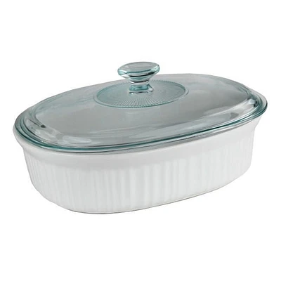 CorningwareMC French WhiteMD Plat de cuisson Plat de cuisson de grès ,2,37L