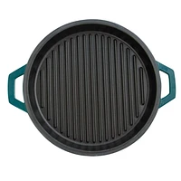 Taste of Home 7-quart Enameled Cast Iron Dutch Oven with Grill Lid