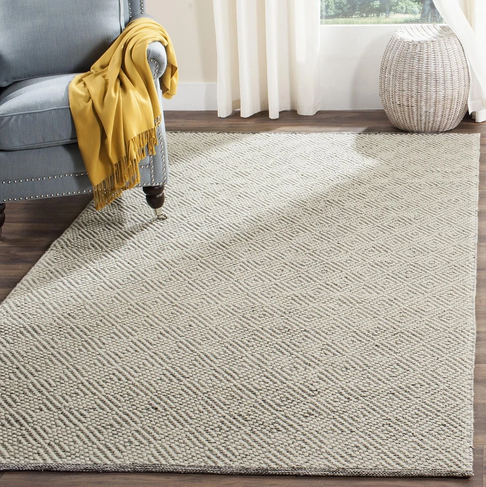Safavieh Natura Eanna Tapis Géométrique, ivoire / gris clair