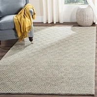 Safavieh Natura Eanna Tapis Géométrique, ivoire / gris clair