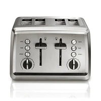 Hamilton Beach 24794C 4-Slice Stainless Steel Toaster, Extra-wide slots