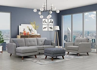 Topline Home Furnishings Sectionnel à 2 pièces avec chaise gauche