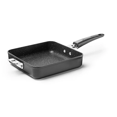 Starfrit The Rock Multifunctional 9” Square Fry Pan, Detachable handle T-Lock system