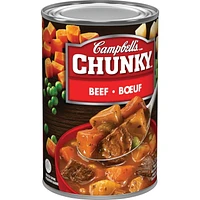Soupe au bœuf prête à servir ChunkyMD de Campbell’sMD, longue conservation Prête à déguster 515 mL