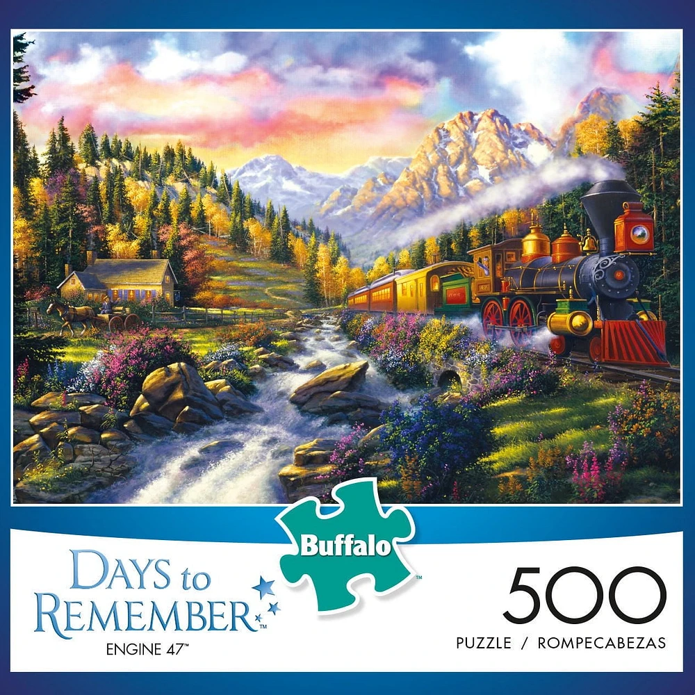 Buffalo Games Days to Remember Engine 47 500 Piece Jigsaw Puzzle