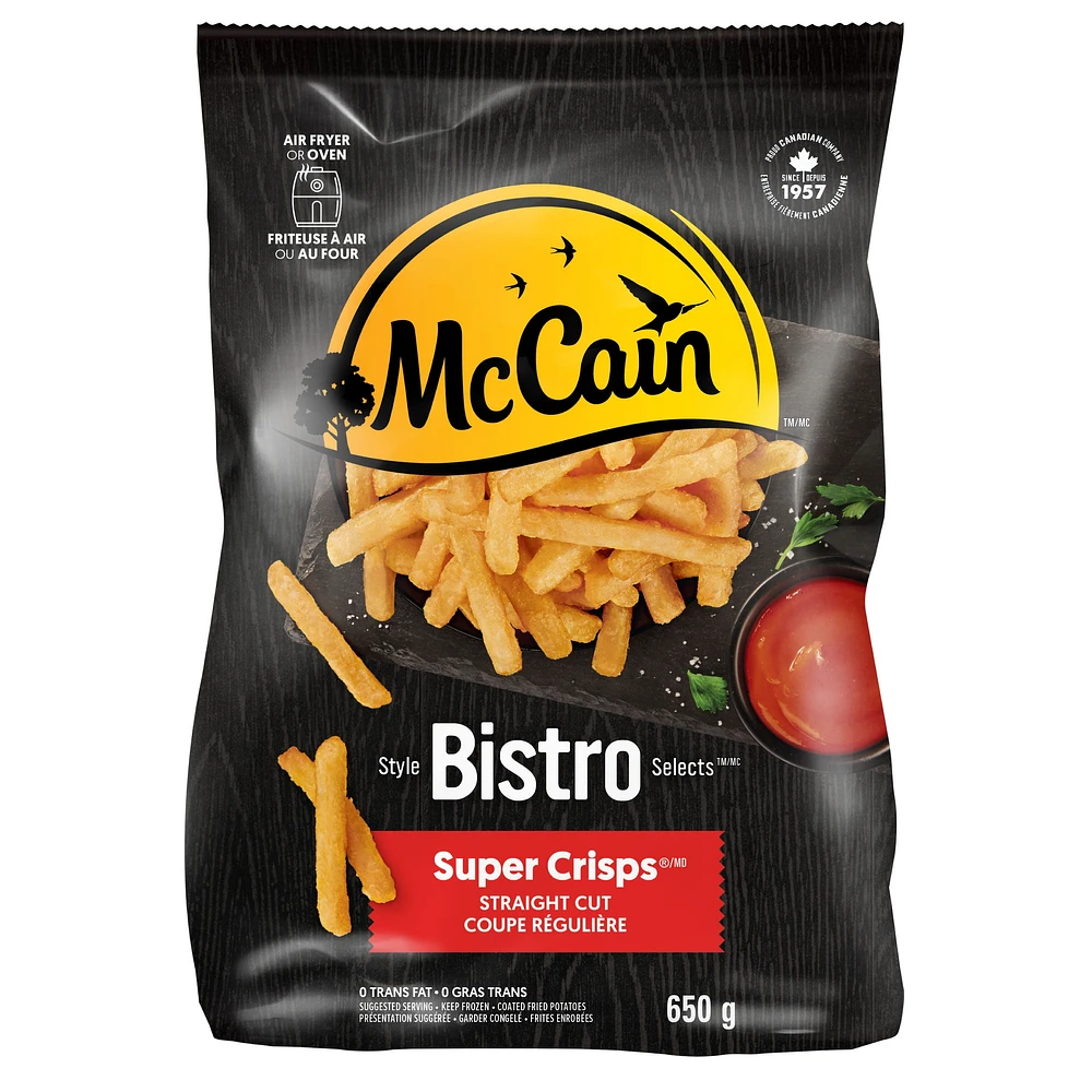 McCain® Bistro Selects™ Super Crisps® Straight Cut French Fries, 650g