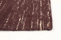 ECARPETGALLERY 5'0" x 8'0" Contemporary Collage Handmade Area Rug for Living Room, Dining Room and Bedroom in Red