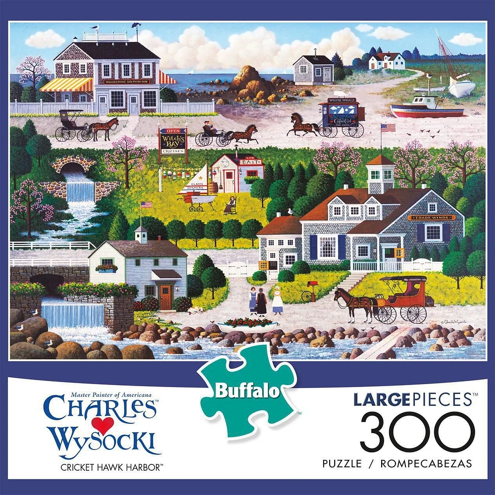 Buffalo Games - Le puzzle Charles Wysocki - Cricket Hawk Harbor - en 300 pièces