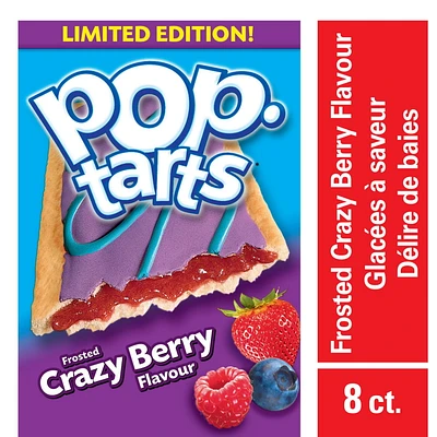 Kellogg's Pop-Tarts - Frosted Crazy Berry Flavour  432g - 8 Pastries