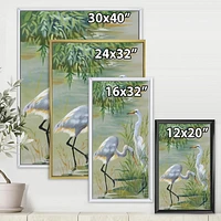 Designart Oiseaux Héron I ART MURAL À CADRE FLOTTÉ