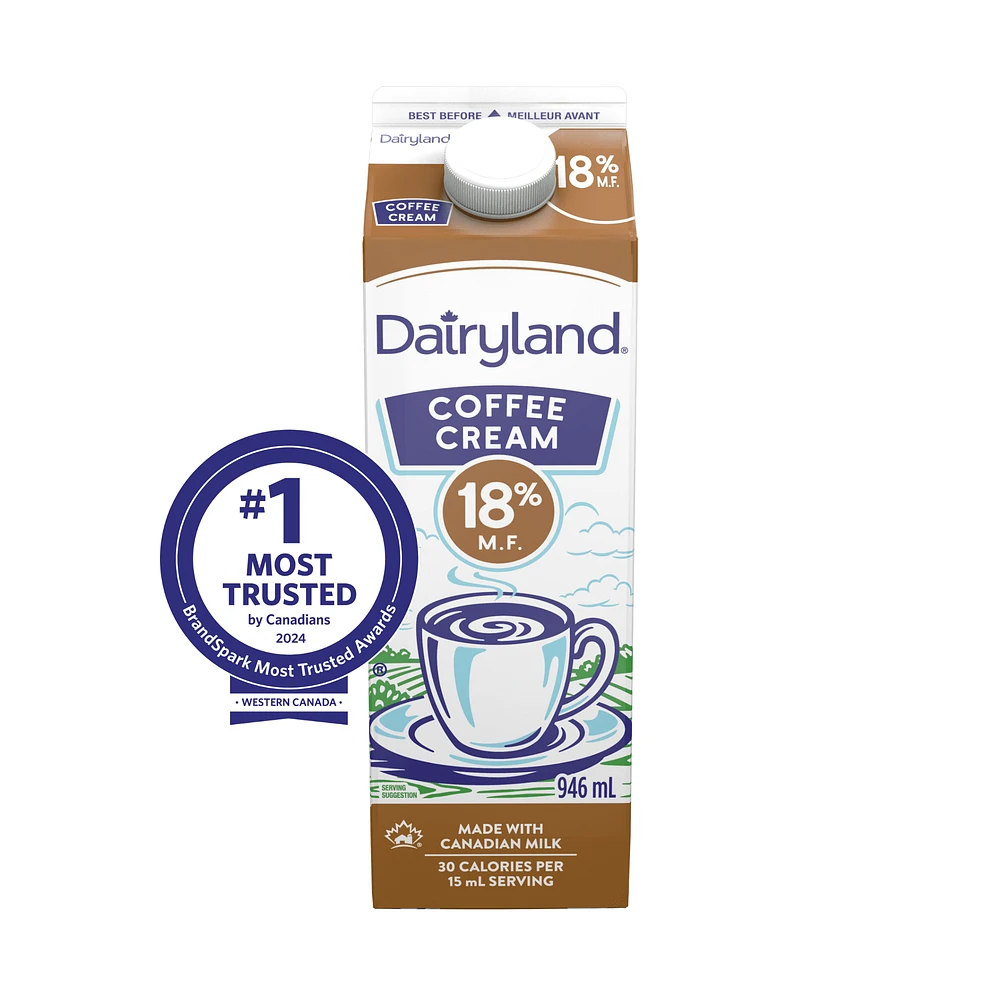 Dairyland 18% Coffee Cream, 946 mL