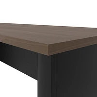 Bestar Connexion 72W Narrow Desk Shell in slate & sandstone