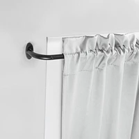 La tringle enveloppante Lunar Zane Fast Fit à installation facile et occultation complète 5/8 po (1,27 cm) En plusieurs couleurs