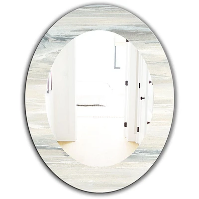 Designart 'Watercolor Colorfields I' Miroir Moderne - Miroir Mural Ovale ou Rond - 24x36
