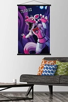 Five Nights at Freddy's: Sister Location - Funtime Foxy Wall Poster, 14.725" x 22.375" Framed