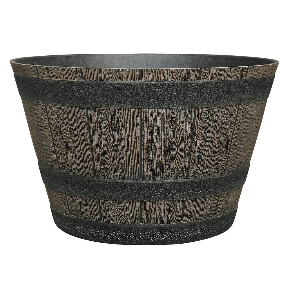 Whiskey Barrel Planter, Decorative Planter