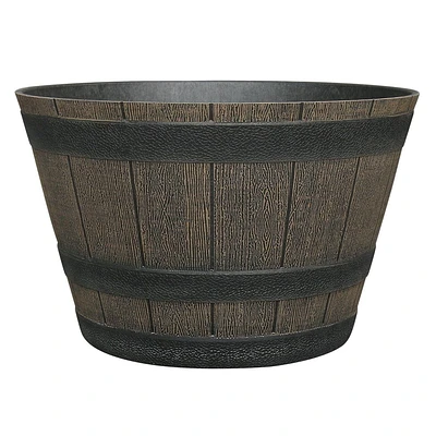 Whiskey Barrel Planter, Decorative Planter