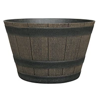 Whiskey Barrel Planter, Decorative Planter