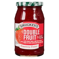 Smucker's Double Fruit Strawberry Fruit Spread 390mL, 390 mL