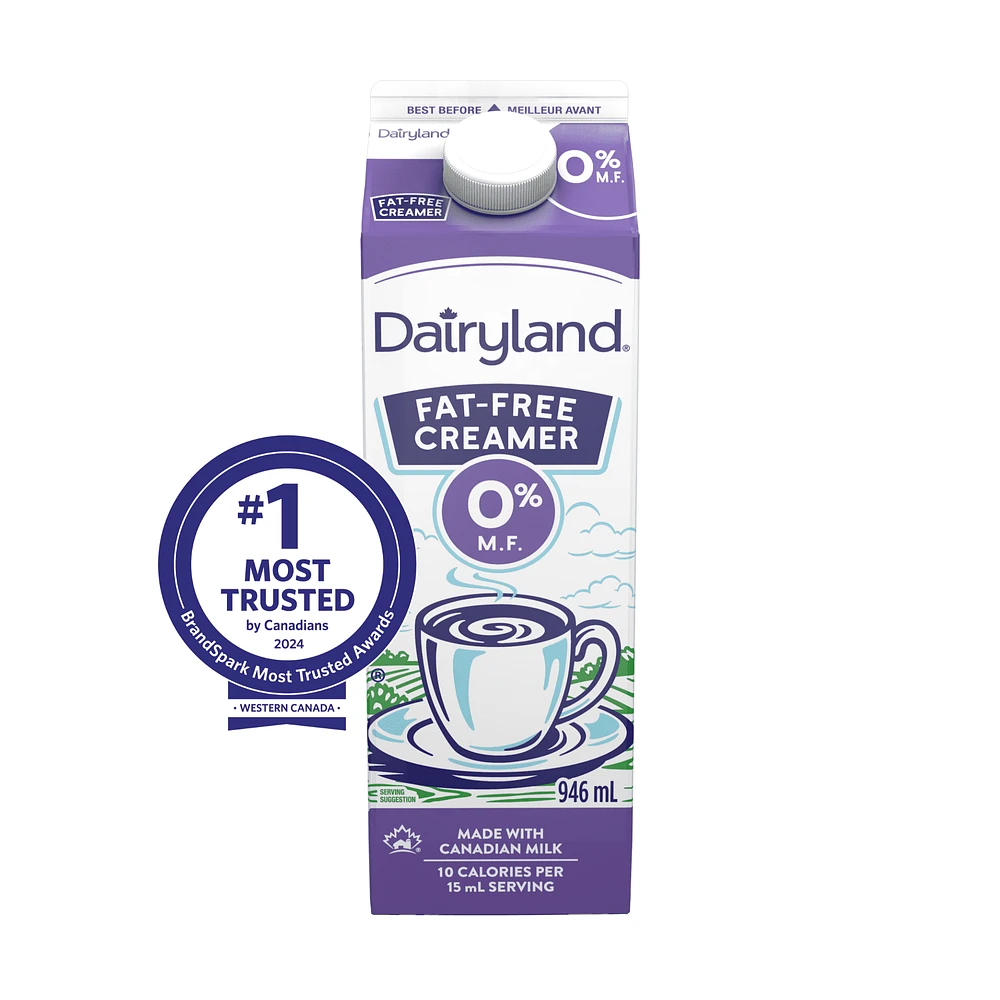 Dairyland Fat Free Creamer, 946 mL