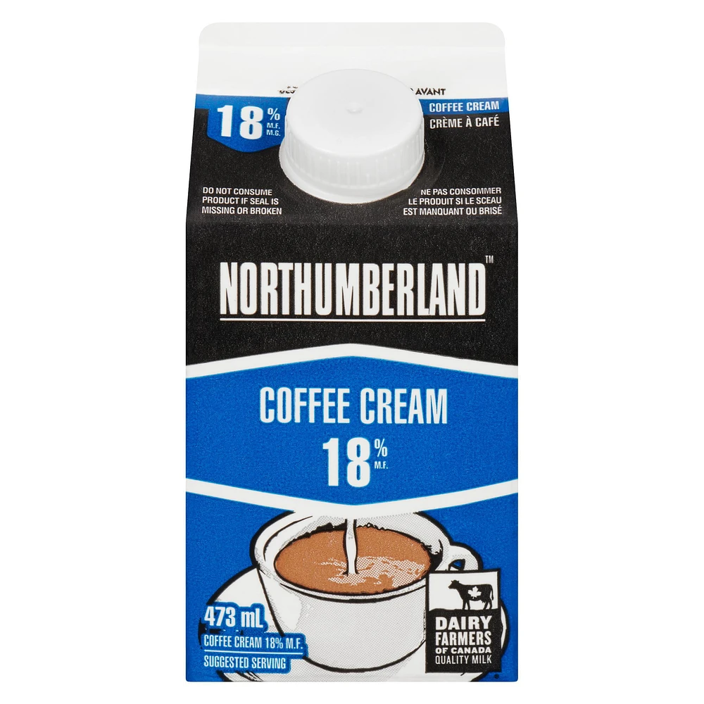 Northumberland 18% Coffee Cream, 473 mL