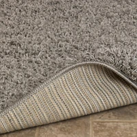 Ottomanson Non-Slip Rubberback Soft Shag Runner Rug for Hallway and Bathroom, Area Rug for Living Room, Bedroom, Dining Room
