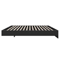 Nexera Corbo Platform Bed and Headboard, Black