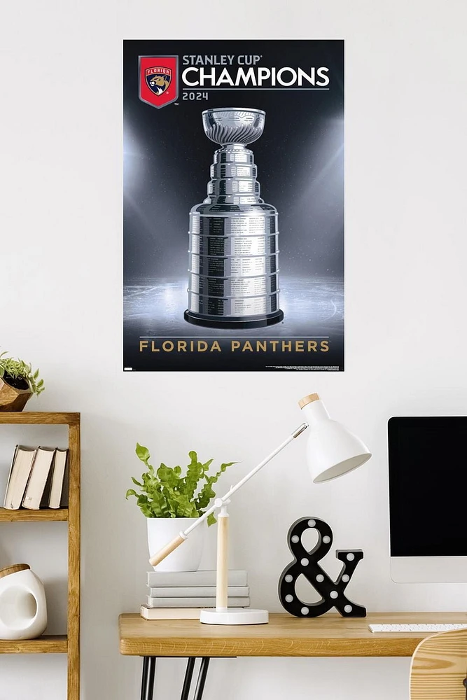 NHL Florida Panthers - 2024 Stanley Cup Team Logo Wall Poster, 22.375" x 34"
