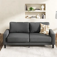 Canapé en tissu d'intérieur Mainstays de 76 pouces, gris foncé