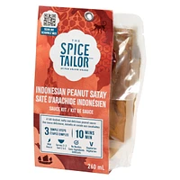 The Spice Tailor Indonesian Peanut Satay, Full-bodies, nutty and spicy