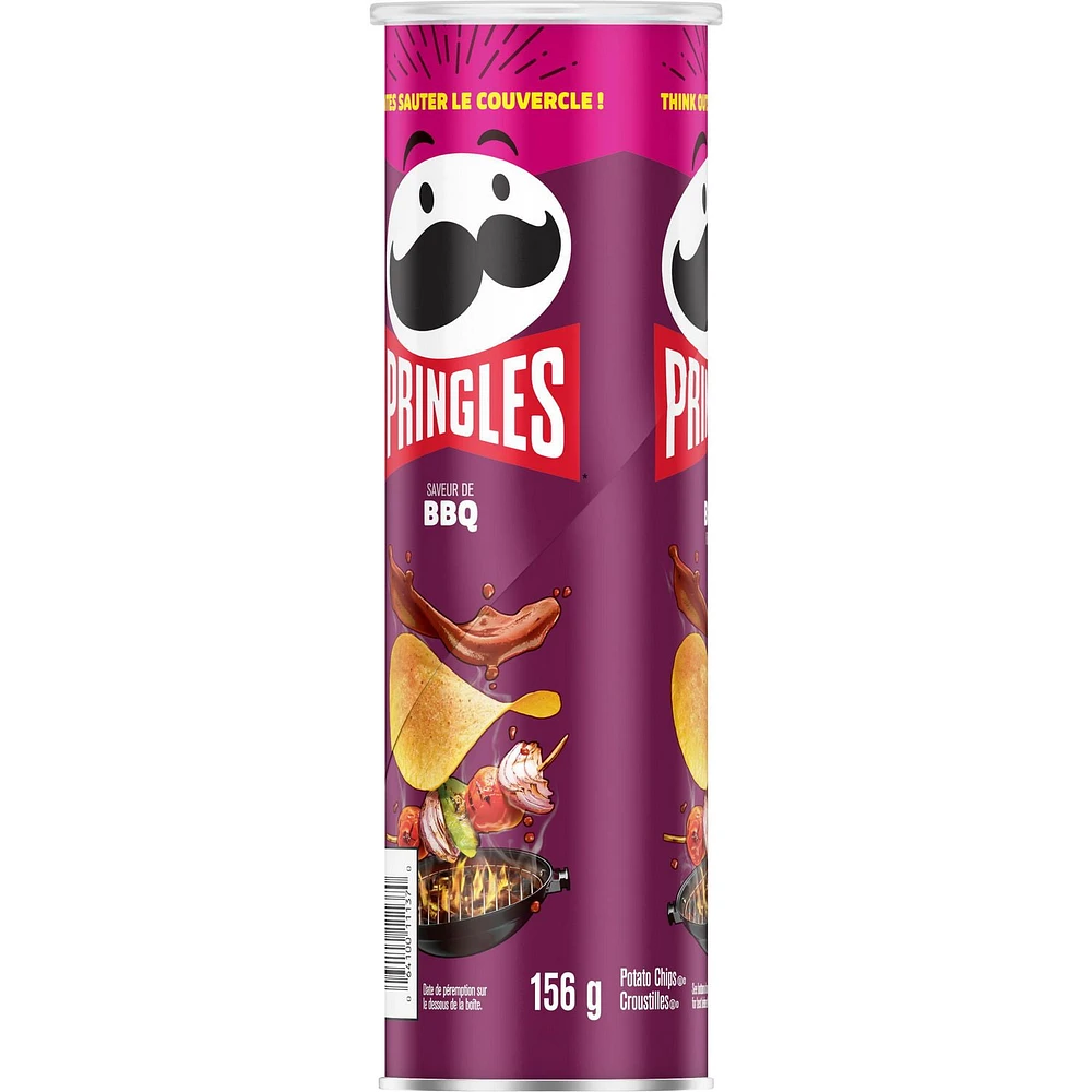 Pringles BBQ Flavour Potato Chips 156 G, 156g