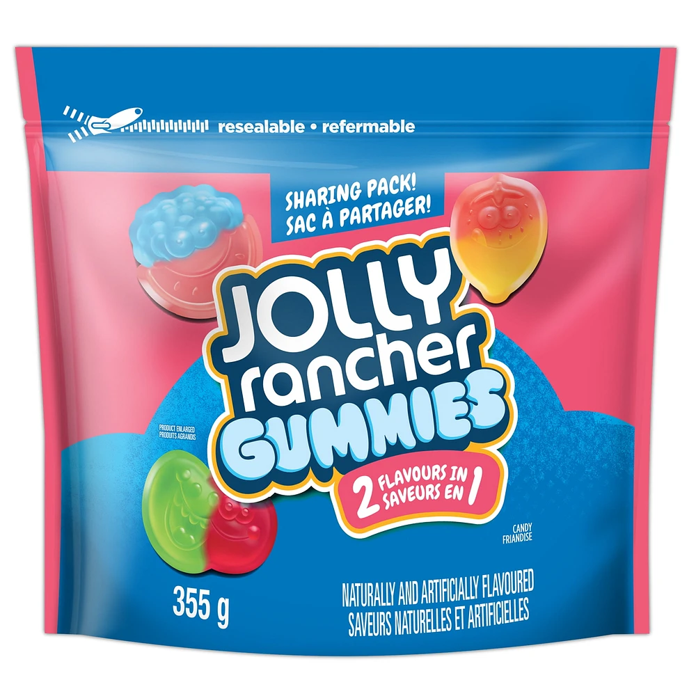 JOLLY RANCHER 2-in-1 Gummies  Original, Gummy Candy, 355g