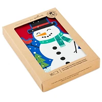 Connections from Hallmark Boxed Christmas Cards (Die-Cut Snowman), 16 ct.