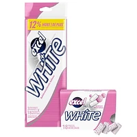 EXCEL White Bubblemint, Teeth Whitening Sugar Free Chewing Gum, 18 Pieces, 3 Packs, 3 Packs, 18Pellets