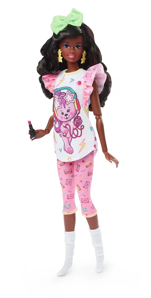 Barbie Rétro et Accessoires-Poupée Soirée Pyjama, années 80