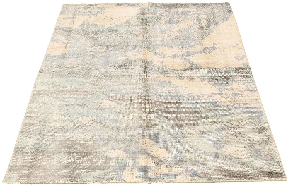 ECARPETGALLERY 5'1" x 7'8" Contemporary Galleria Hand Loomed Area Rug for Living Room, Dining Room and Bedroom in Blue