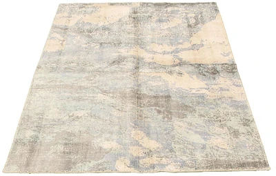 ECARPETGALLERY 5'1" x 7'8"  Contemporary Galleria Hand Loomed Area Rug for Living Room, Dining Room and Bedroom in Blue