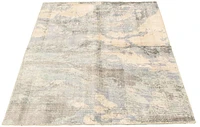 ECARPETGALLERY 5'1" x 7'8"  Contemporary Galleria Hand Loomed Area Rug for Living Room, Dining Room and Bedroom in Blue