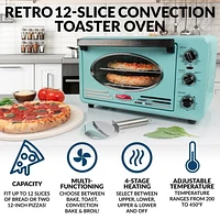 Nostalgia RTOV2AQ Retro 12-Slice Convection Toaster Oven