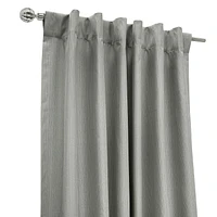 Loft Living Bexley occulant Double Tetiere panneau de rideau 52 x 95 in Gris