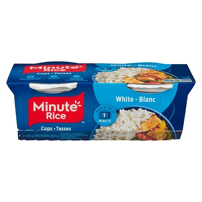 Tasses de riz blanc Minute Rice 2x125g (250g) Tasses de riz blanc Minute Rice 250g