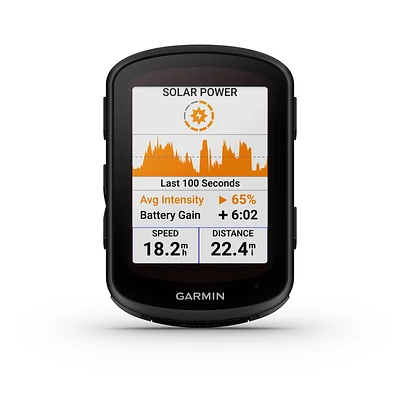 Garmin Edge® 840 Solar Performance 32GB GPS Vélo/Ordinateur de vélo avec cartographie - Appareil uniquement – Noir