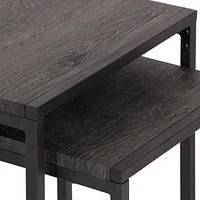 Fort Worth Square Faux Wood Nesting Side Tables