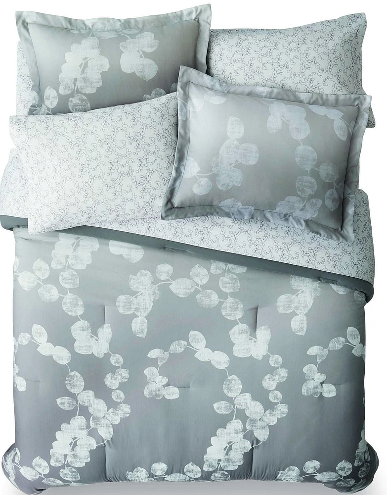 Ens. de Literie Ombre de Mainstays MS 7 pc Ens de Lit Ombre Leaf 2PL