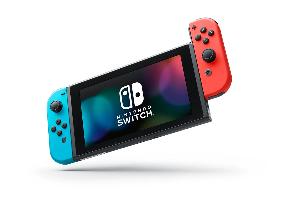 Nintendo Switch™ with Neon Blue and Neon Red Joy‑Con™ (New Box) PLUS Mario Kart 8 Deluxe (Nintendo Switch)