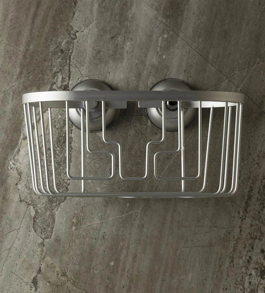 Porte-shampooing Catamarca d'era en aluminium argent chaud 9,13 x 5 po