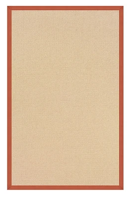 Athena Natural & Burnt Orange 5' x 8' Area Rug